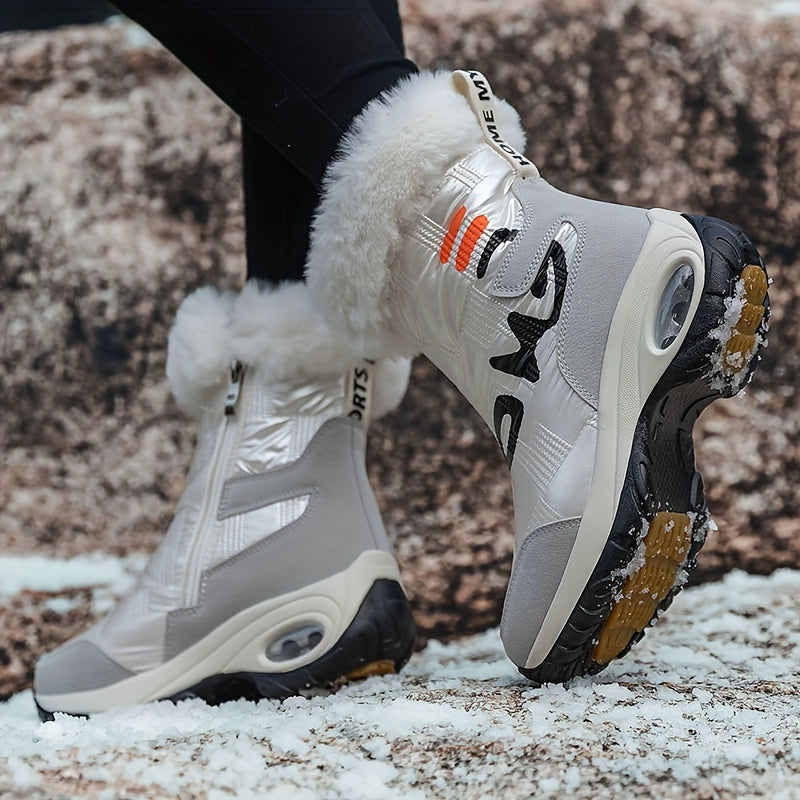 Women's Warm Snow Boots Platform Comfortable Walking Shoes Winter High Tube Boot
