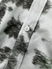 Tie Dye Long Sleeve Button Up Shirt Top