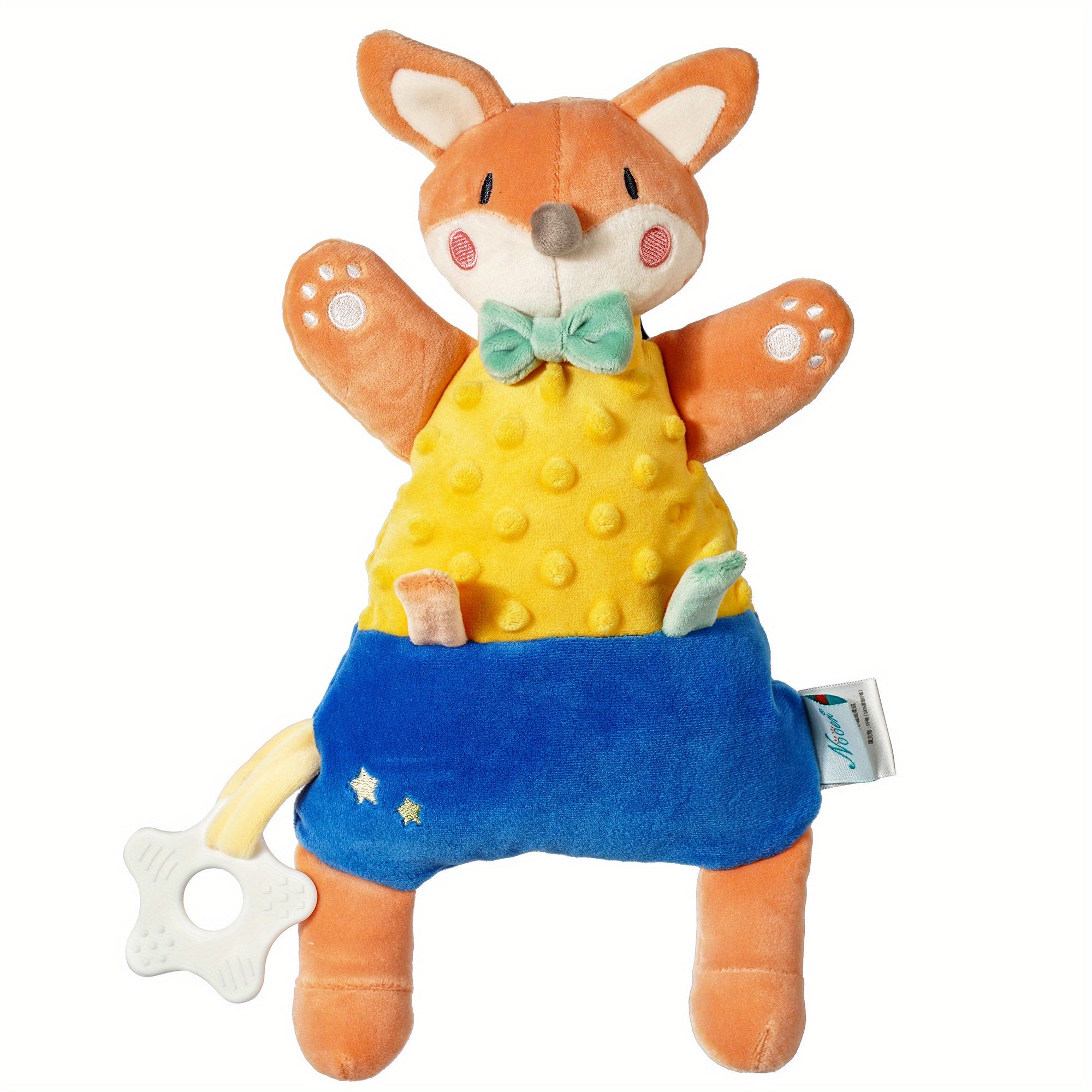 Baby Soothing Plush Doll Toys Teether Bear Bunny Fox Plush Toy