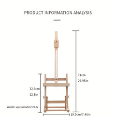 Beech Wood Small Easel Sketch Frame Desktop Display Frame