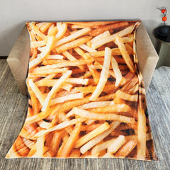 French Fries Printing Flannel Blanket Soft