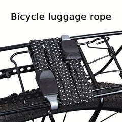 3-in-1 Bicycle Luggage Tie Rope Rack 26.77in Traction Strap Rope
