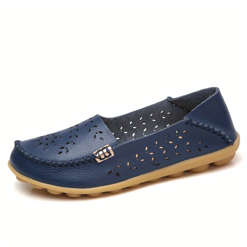 Women's Hollow Out Closed Toe Slip On Shoes