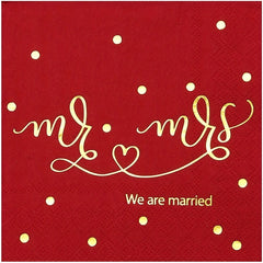 20pcs Wedding Cocktail Beverage Napkins for Table Decor