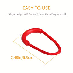 6pcs Heavy Duty U Shape Nylon Zipper Pulls Zipper Tags Zipper Extension