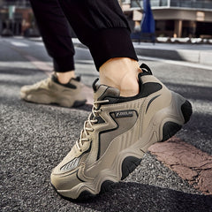 Men's Lace up Chunky Sneakers Dad Shoes Athletic Shoes