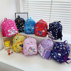 Cartoon Unicorn Backpack For Kids Aged 3-12 Lightweight Kindergarten Bag