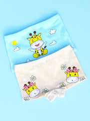 4pcs Princess Print Girls Panties Kids Cotton Boxer Briefs