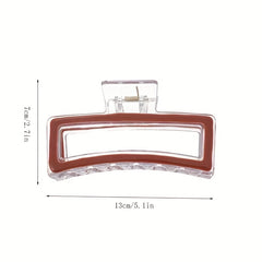 3pcs Large Transparent Hair Clips Claw Clips Girls Hair Accessories