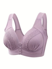 2 Pack Plus Size Lace Wireless Comfort Bra Set