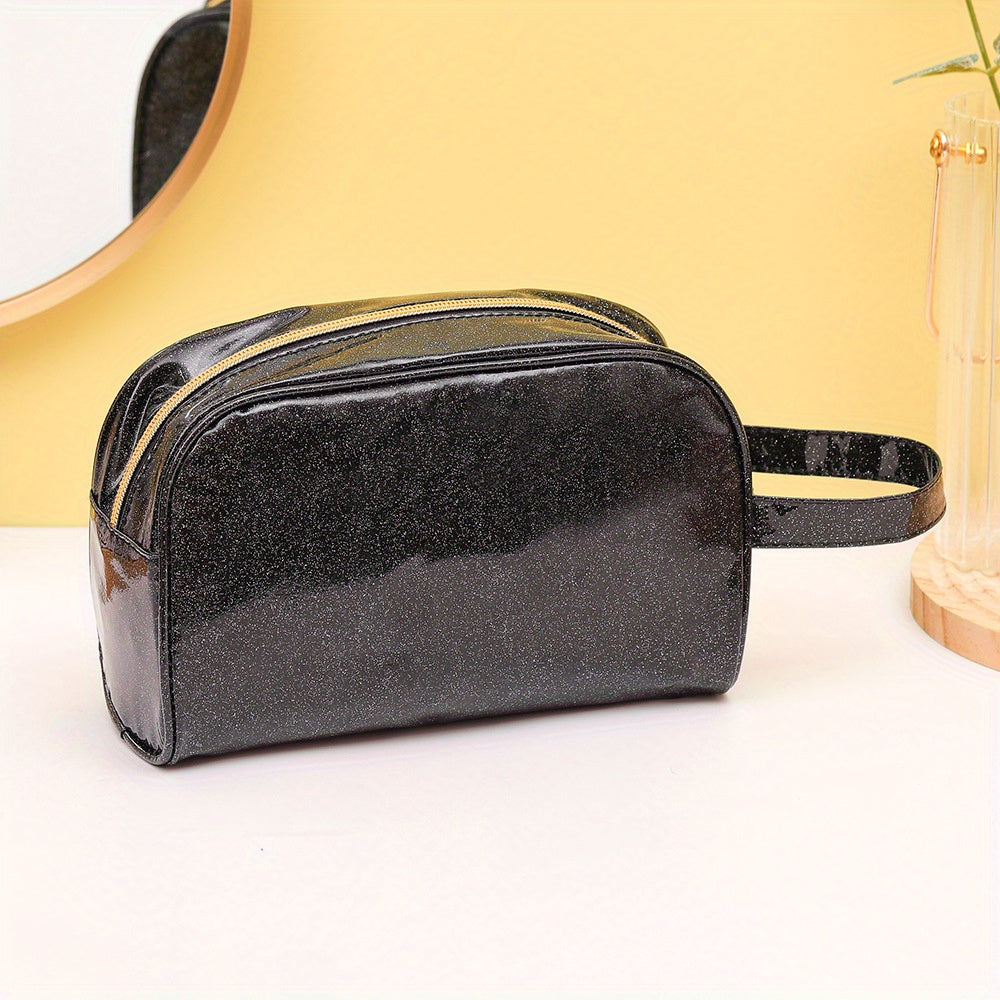 Glitter Detail Makeup Bag Waterproof Organizer
