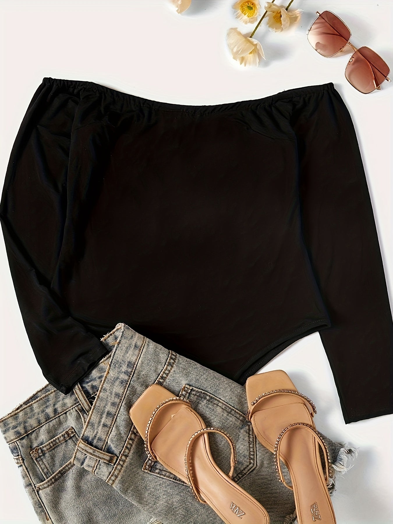 Sexy Off Shoulder Slim Fit Bodysuit Women's Clothing