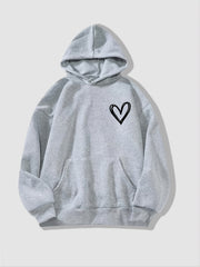 Women's Button Cowl Neck Wrap Sweatshirt Hoodie