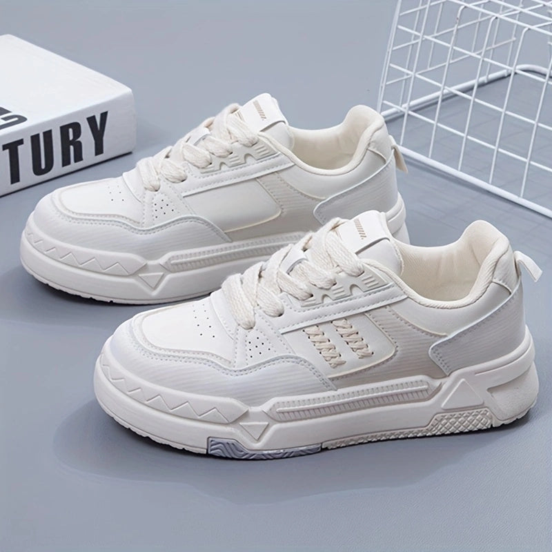 Women's Platform Sneakers Low Top Lace Up Shoes