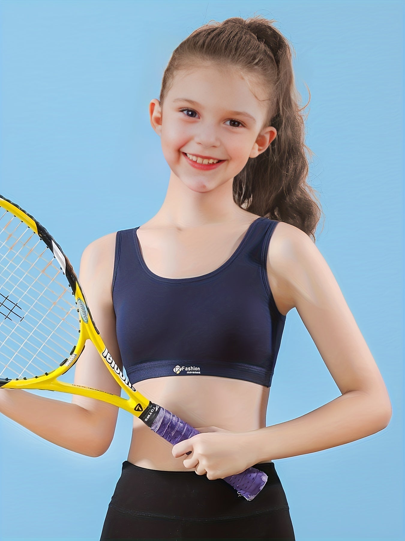 4pcs Girls Bra 95 Cotton No Steel Ring Breathable Bralette