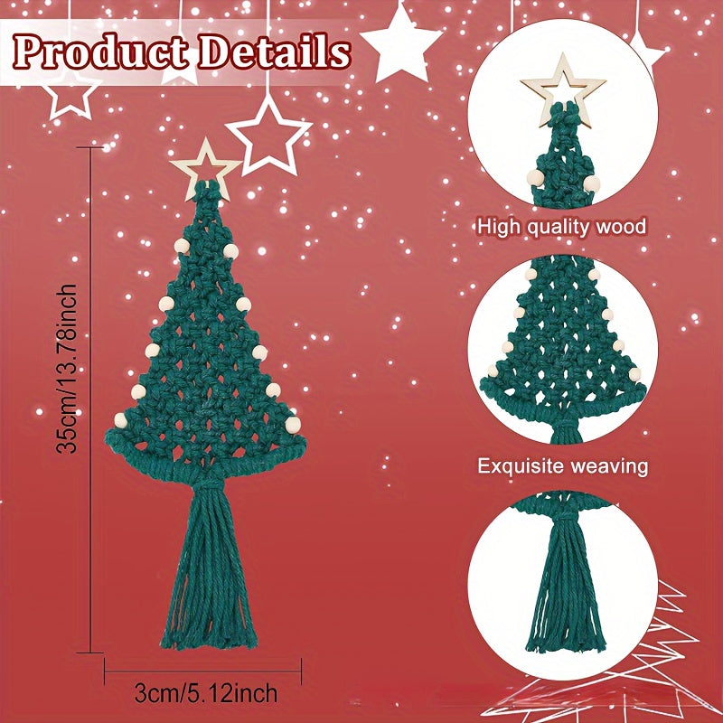Macrame Christmas Tree DIY Kit for Beginners