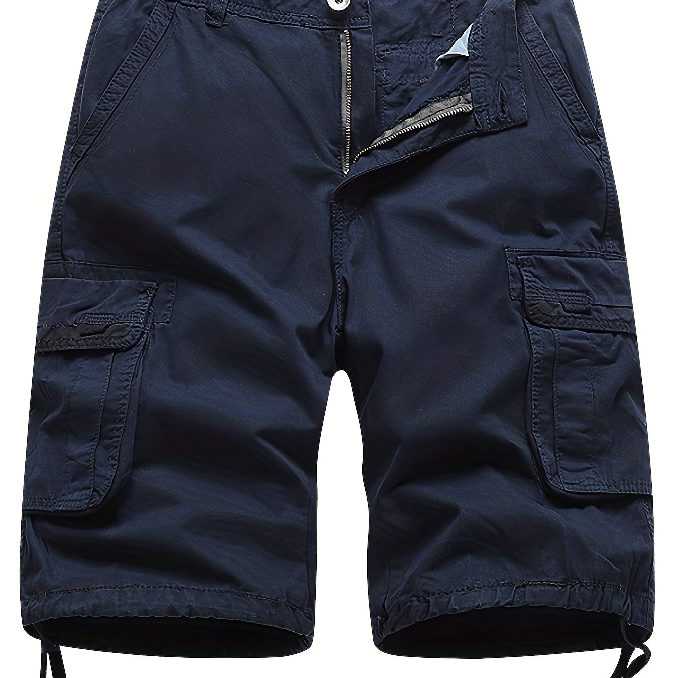Men's Cargo Cotton Shorts with Pockets for Summer