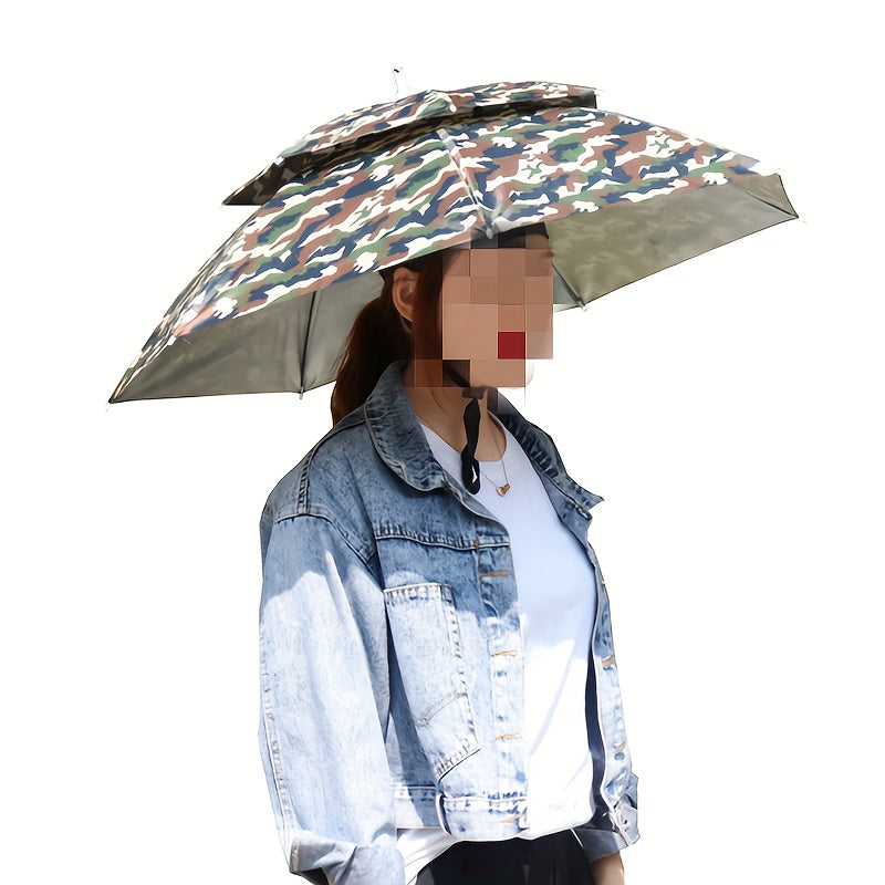 Waterproof Umbrella Hat for Fishing Hiking Golf Beach