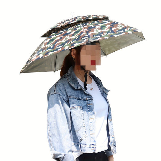 Waterproof Umbrella Hat for Fishing Hiking Golf Beach