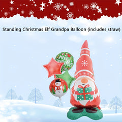 Standing Christmas Elf Grandpa Balloon for Family Reunion