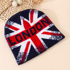 British Beige Flag Cotton Hat Adjustable Cuff Men Women
