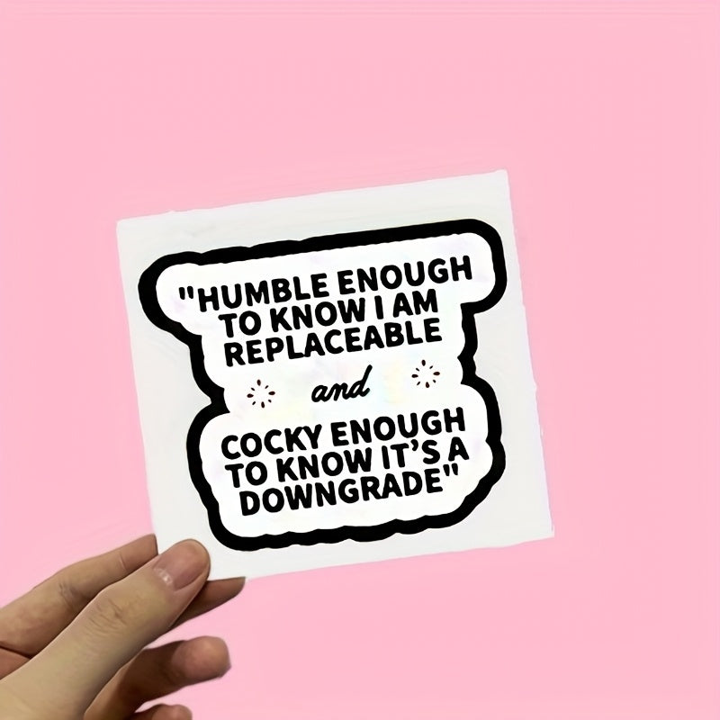 Funny Workplace Stickers Replaceable & Cocky Waterproof Decals