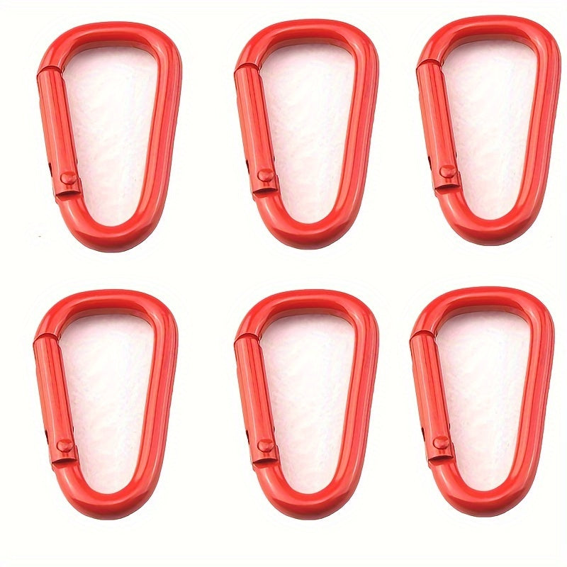 6pcs 1.57 inch Small Carabiner Keychain D-ring Key Chain Buckle