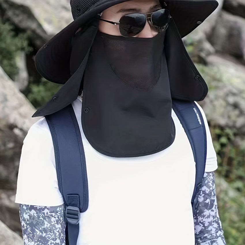 UV Sun Protection Fishing Cap with Removable Flap