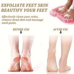 Foot & Back Shower Scrubber Silicone Bath Massage Pad