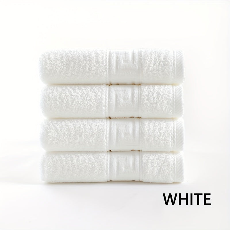 4pcs Cotton Hand Towel Set Soft & Absorbent Face Towels