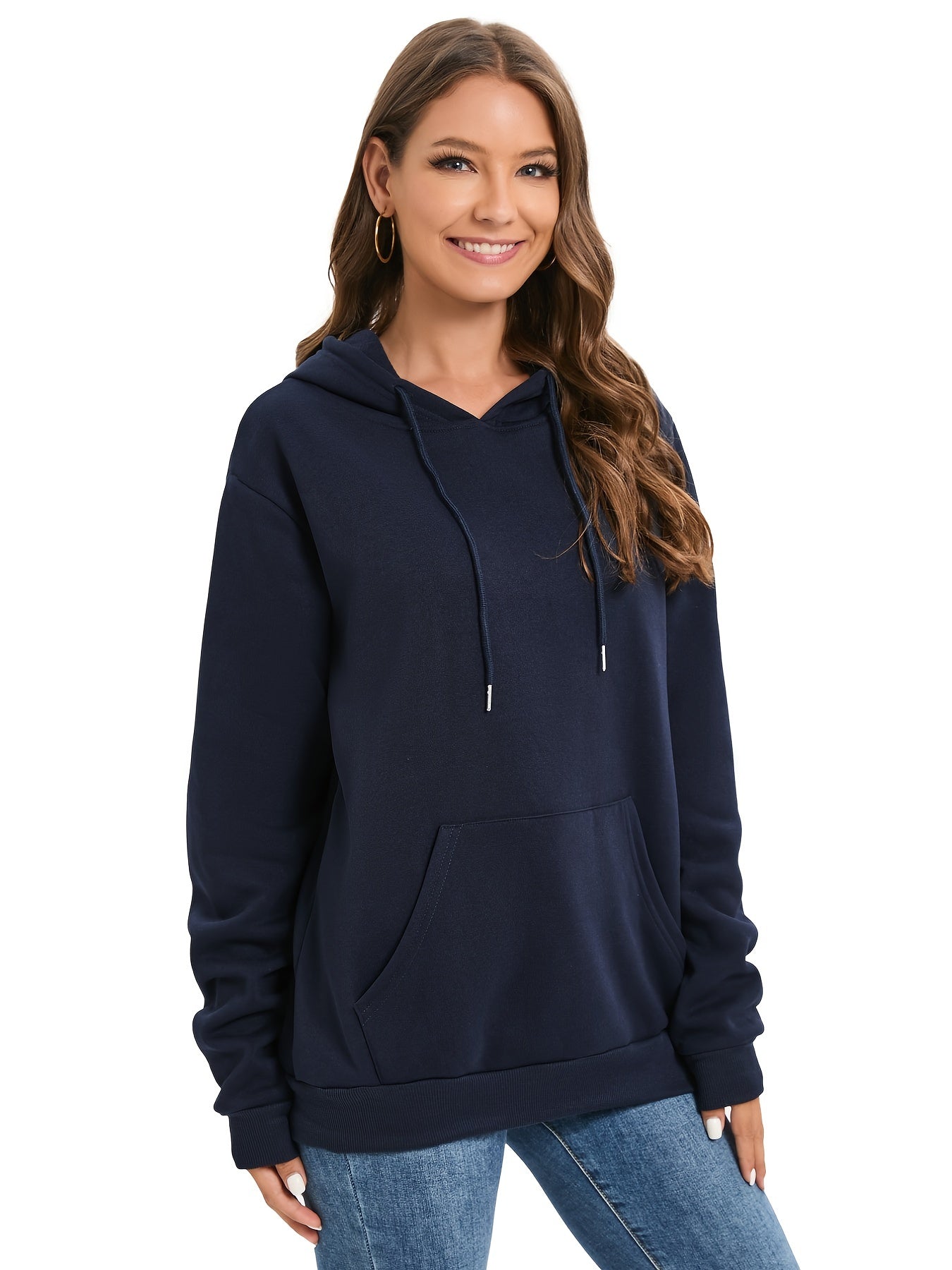 Drawstring Hoodie Long Sleeve Sweatshirt