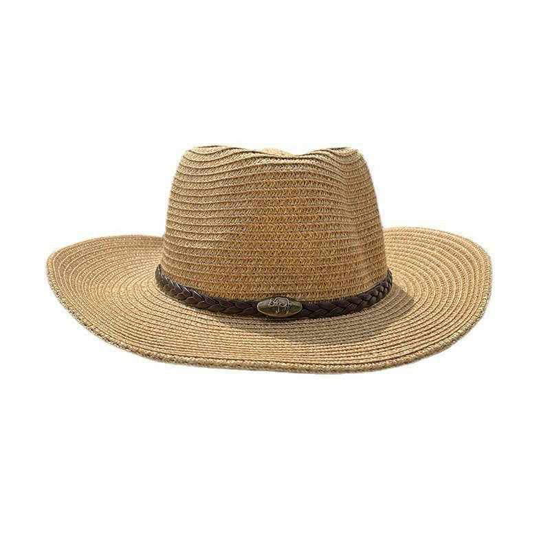 Big Brim Straw Hat Summer Sun Protection Cowboy Hat