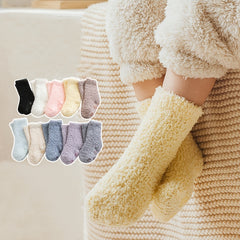 Baby Coral Fleece Floor Socks Warm Non-slip Toddler Socks