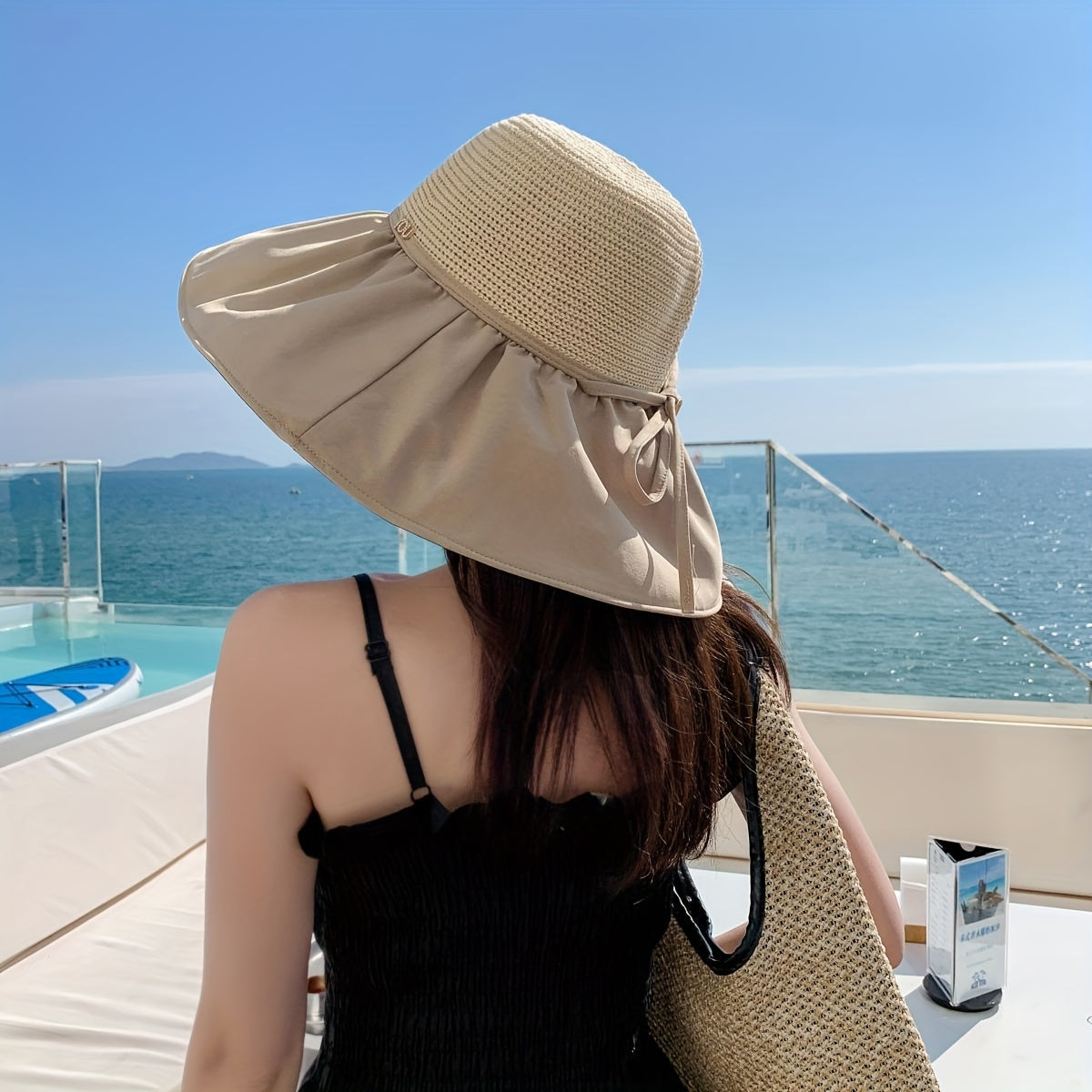 UPF 50 Sun Hat Wide Brim Mesh Sun Visor Women Beach Hats