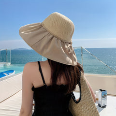 UPF 50 Sun Hat Wide Brim Mesh Sun Visor Women Beach Hats