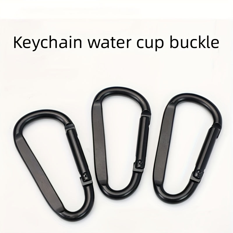 Durable D Buckle Keychain Portable Metal Buckle Camping Hiking Accessory