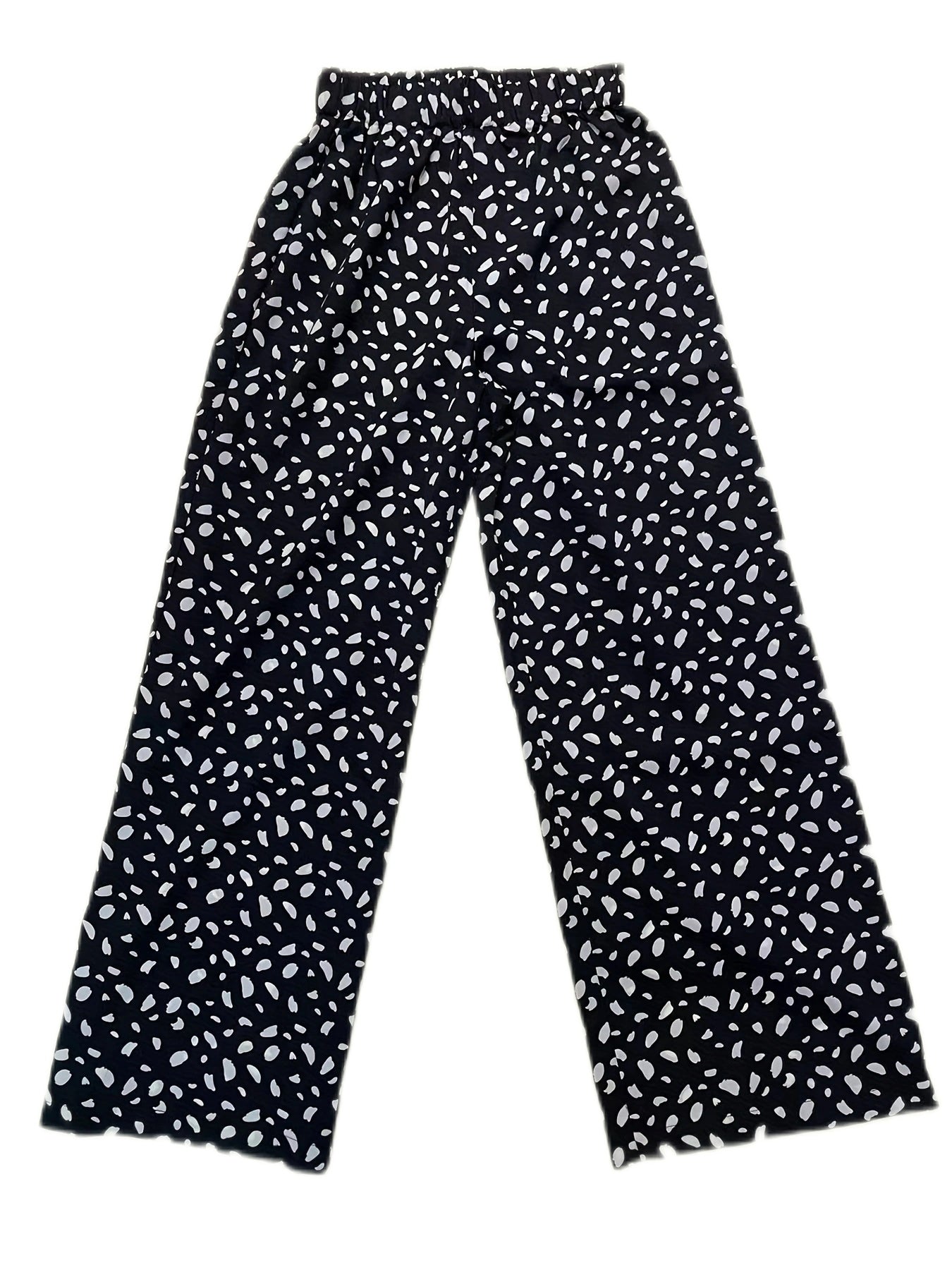 Crop Top & Wide Leg Pants Set Short Sleeve Outfit Women's Clothing