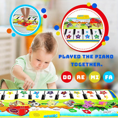 Musical Keyboard Floor Playmat Toy for Kids - Early Educational Musical Toy