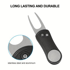 Stainless Steel Foldable Golf Divot Repair Tool