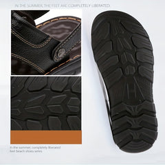 Men's Durable Non Slip Sandals Easy To Clean Comfy Open Toe Beach Shoes
