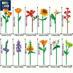 Flower Bouquet Building Blocks Kit Assembled Flower Model