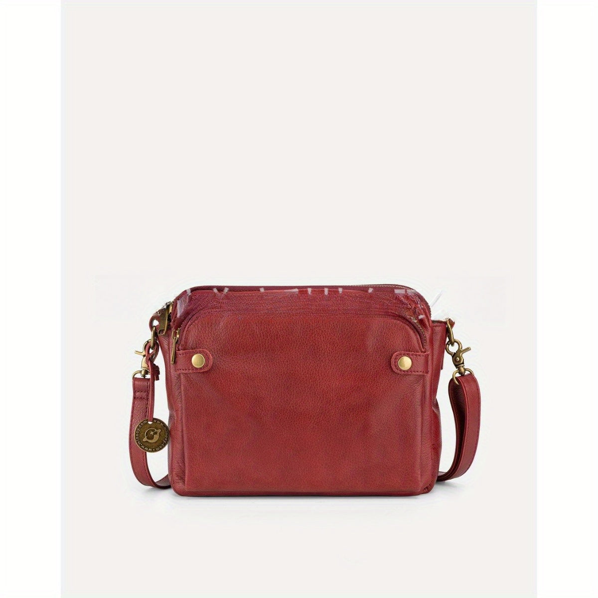 Large Capacity Crossbody Shoulder Bag for Commuting Travel Red
