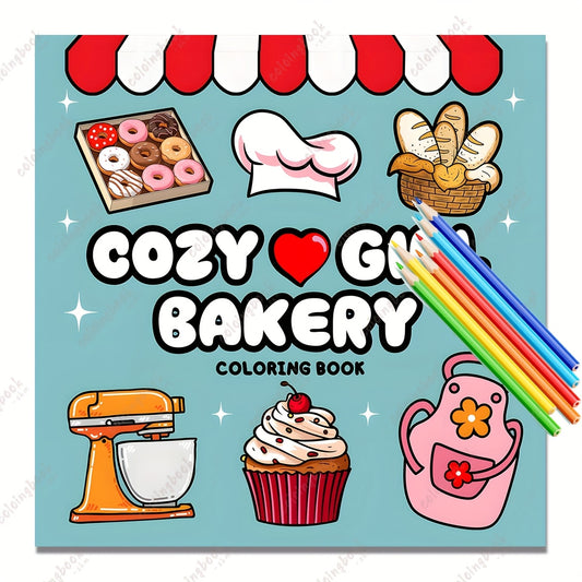 Deluxe Bread Drawing Coloring Book, 22 Pages