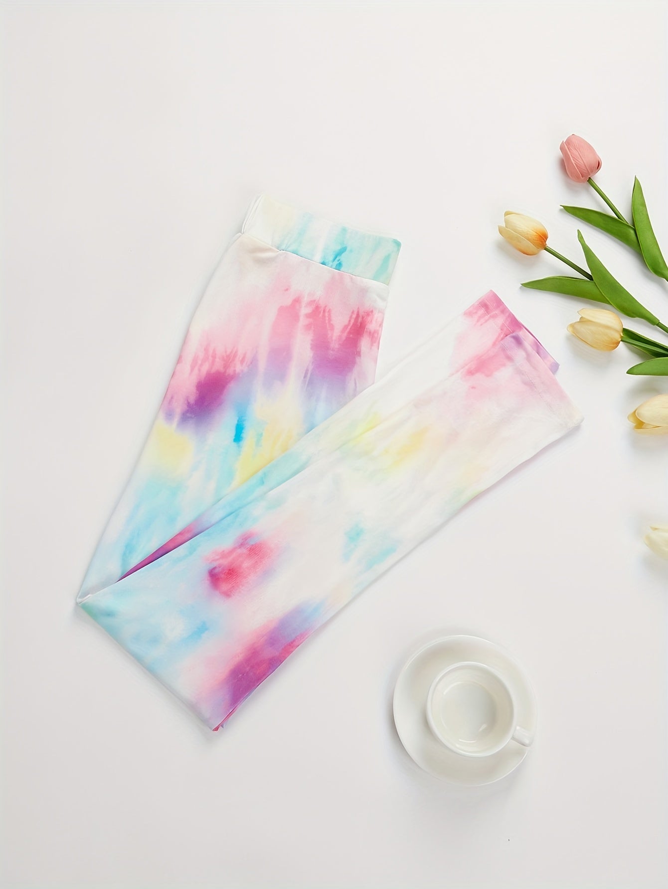 Tie Dye Casual Yoga Pants Elastic Waist Women's Activewear