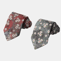 Men's Retro Party Style Gradient Flower Cotton Tie