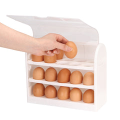3-tier Egg Storage Box for Refrigerator, Side Door Container