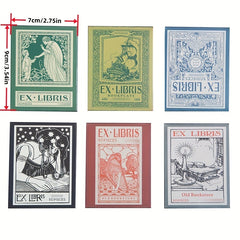 50pcs European American Vintage Writable Paper Journal Diary Material Paper