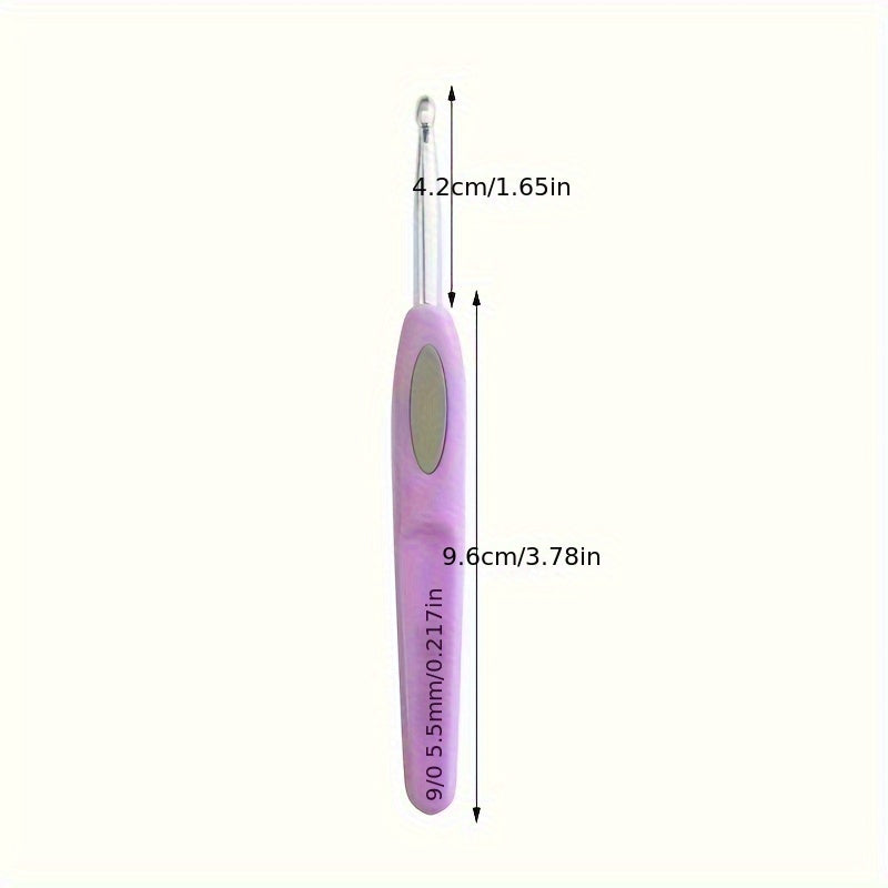8pcs Colorful Crochet Set Non-slip Sweater Needle Set for Beginners