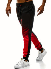 Breathable Gradient Joggers for Men Active Stretchy Sweatpants Summer