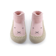 Cute Animal Print Slip On Sock Shoes for Baby Girls